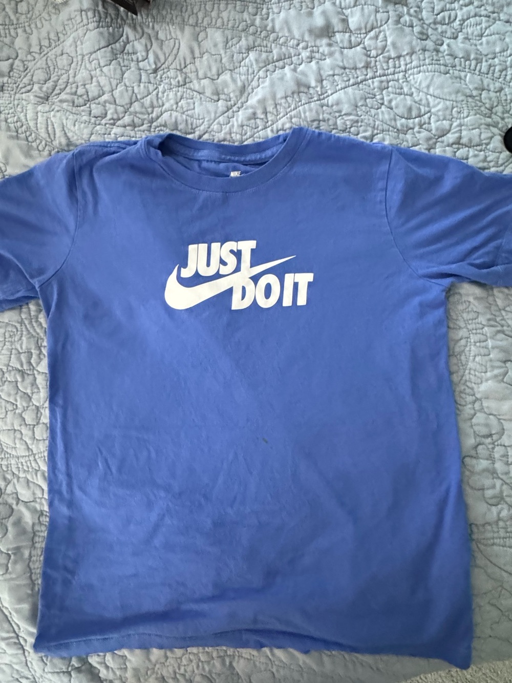Nike Blue Kids' 'Just Do It' Short Sleeve Tee big boys XL